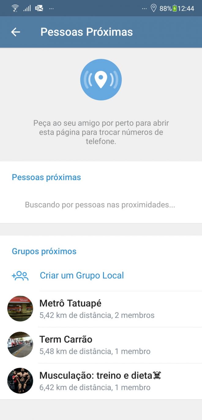 Telegram permite adicionar pessoas e entrar em grupos apenas usando localização - 3