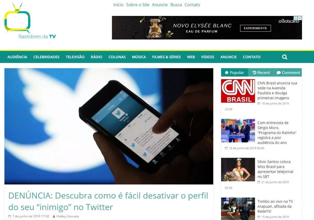 Twitter volta a remover contas que publicavam imagens da TV brasileira - 2