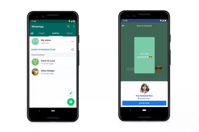 WhatsApp testa função para compartilhamento de Status com outras redes sociais - 2