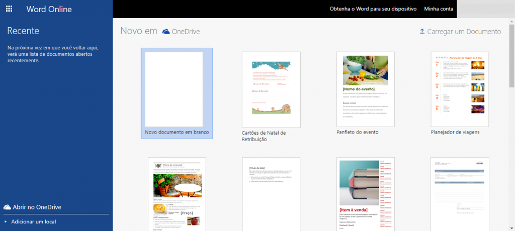 Word online: é possível criar documentos mesmo sem ter o Office instalado - 2