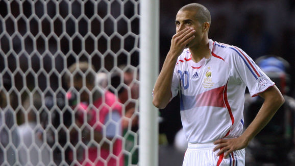 French forward David Trezeguet shows his