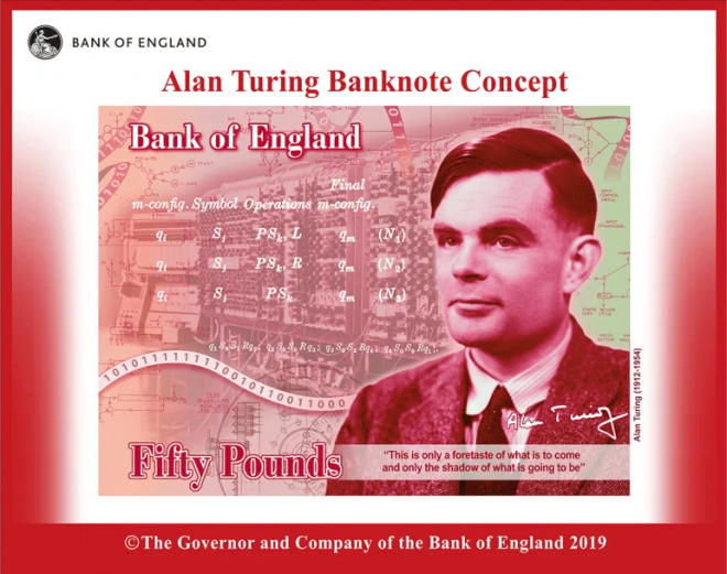 Alan Turing, gênio da computação, estampará a nota de £50 no Reino Unido - 2