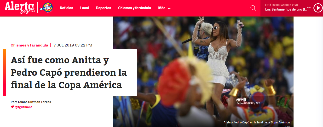 Anitta e Pedro Capó são criticados por fazerem playback na final da Copa América - 5