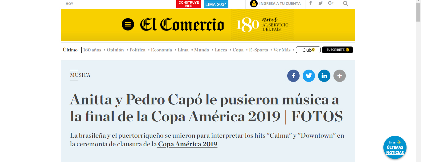Anitta e Pedro Capó são criticados por fazerem playback na final da Copa América - 8