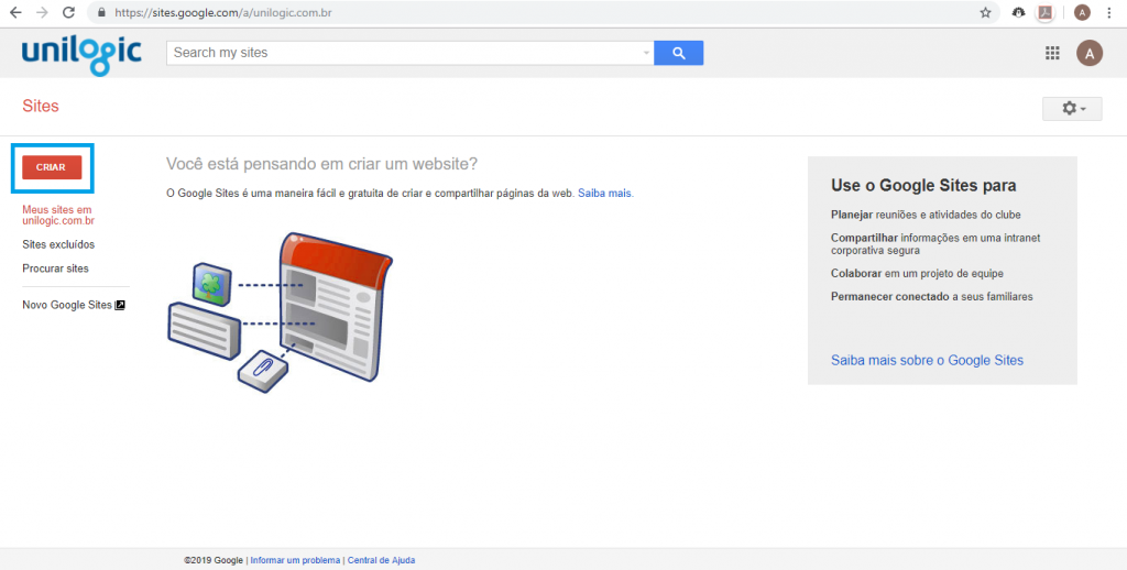 Aprenda como criar um site gratuitamente com o Google Sites - 2