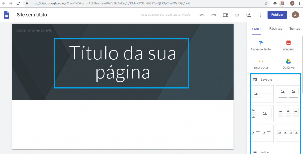 Aprenda como criar um site gratuitamente com o Google Sites - 3