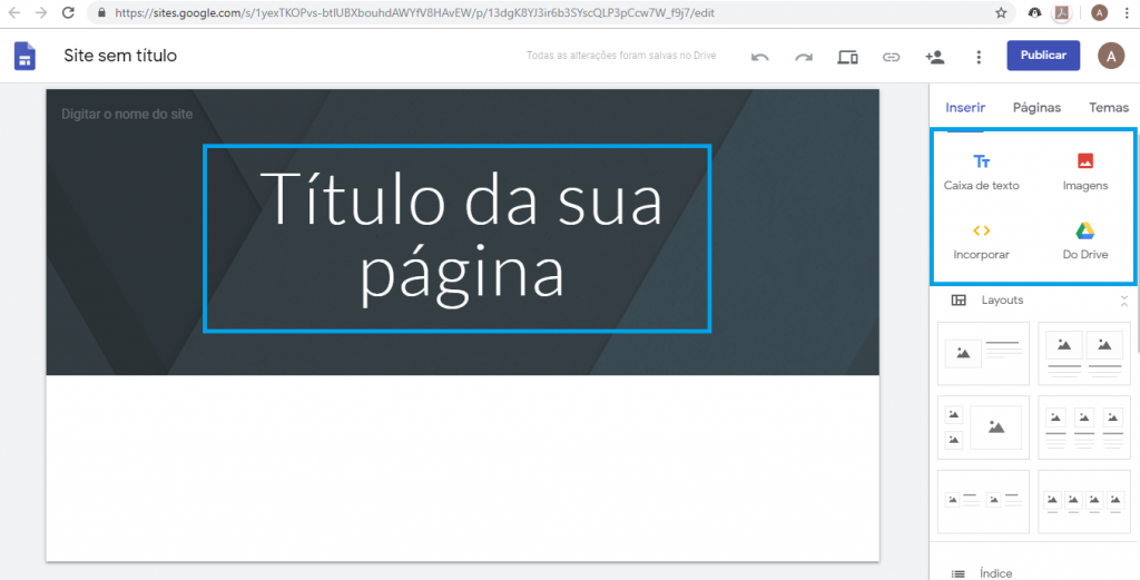 Aprenda como criar um site gratuitamente com o Google Sites - 4