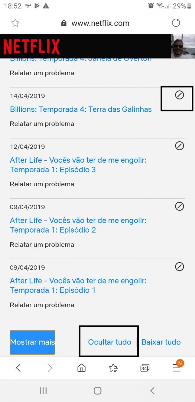 Como apagar o histórico da sua conta na Netflix - 5