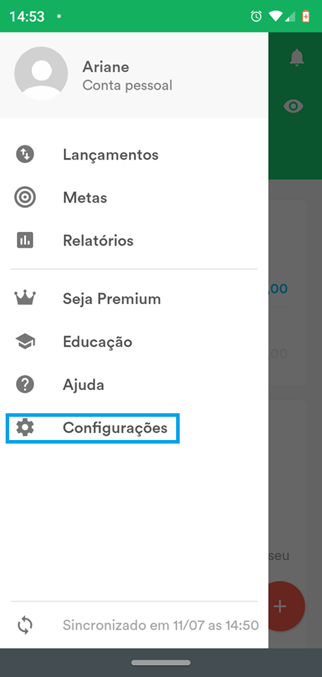 Como controlar seus gastos com o app Organizze - 6