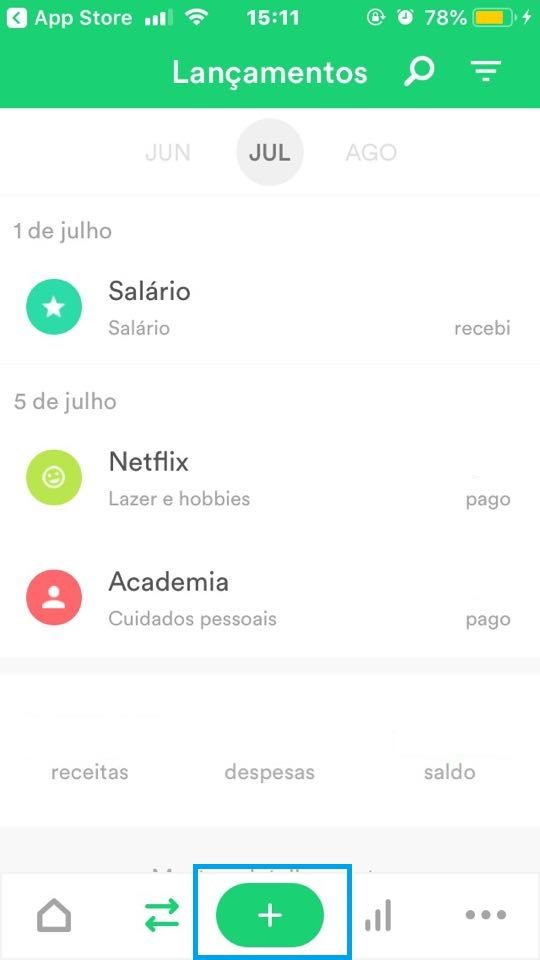 Como controlar seus gastos com o app Organizze - 8