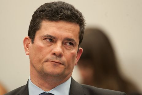 O ministro da Justiça e Segurança Pública, Sergio Moro, durante audiência pública na Comissão de Constituição e Justiça (CCJ) da Câmara dos Deputados.