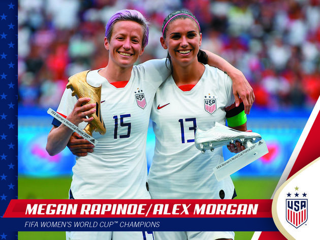 Panini lança de forma limitada cards comemorativos do título dos EUA na Copa Feminina - 2