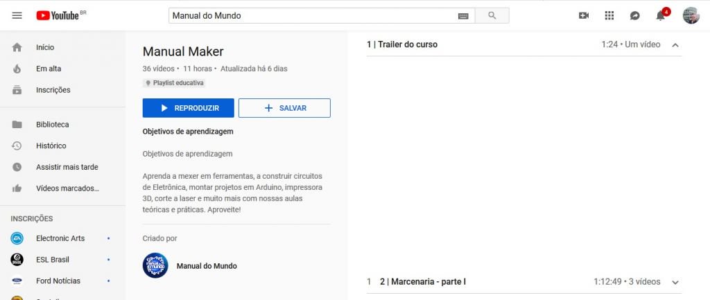 YouTube lança playlists com conteúdo voltado à educação - 2