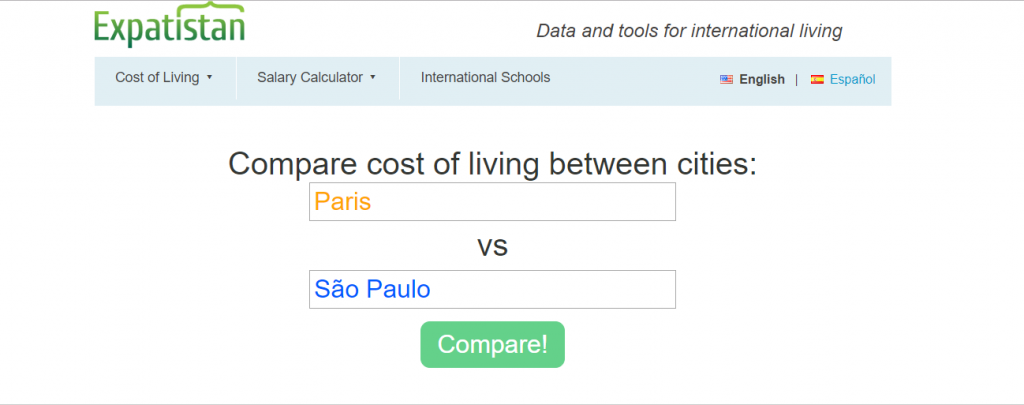 Site compara custo de vida entre cidades do mundo inteiro - 2