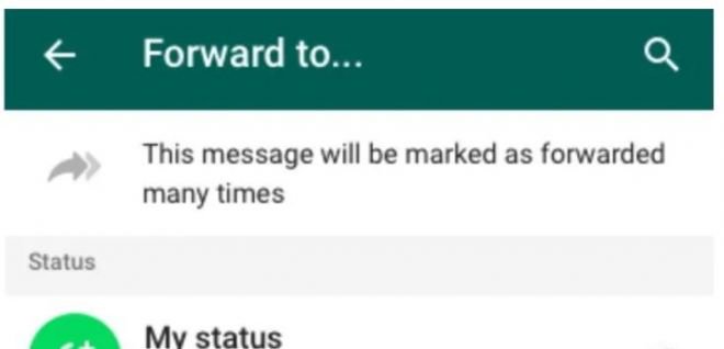 WhatsApp começa a avisar usuários sobre mensagens encaminhadas muitas vezes - 2
