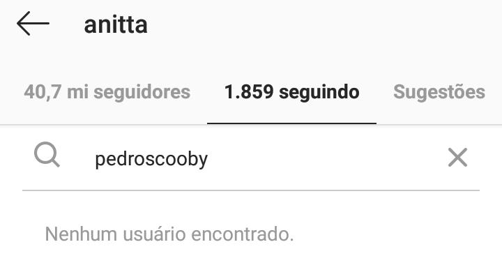 Anitta dá unfollow e apaga fotos com Pedro Scooby do Instagram - 1