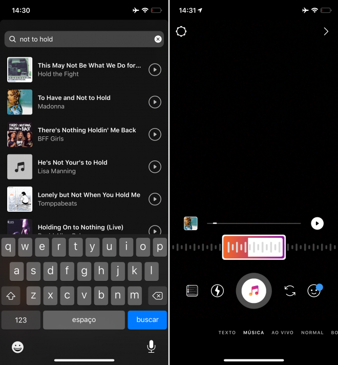 Aprenda a colocar letra de música no Stories do Instagram - 3