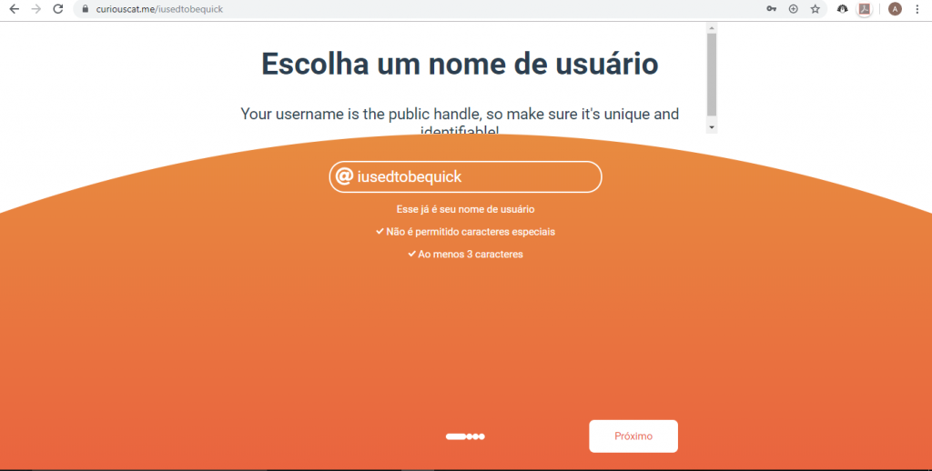 Como criar a sua conta no Curious Cat, rede social de perguntas - 4