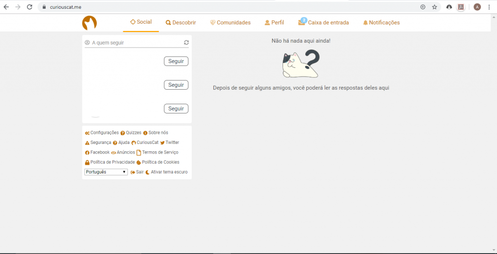 Como criar a sua conta no Curious Cat, rede social de perguntas - 8