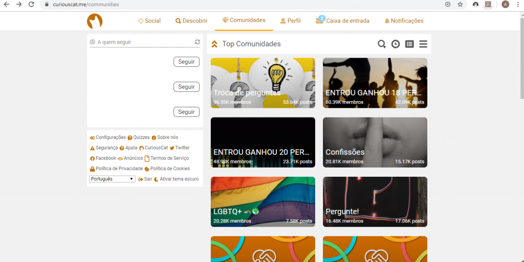 Como criar a sua conta no Curious Cat, rede social de perguntas - 9
