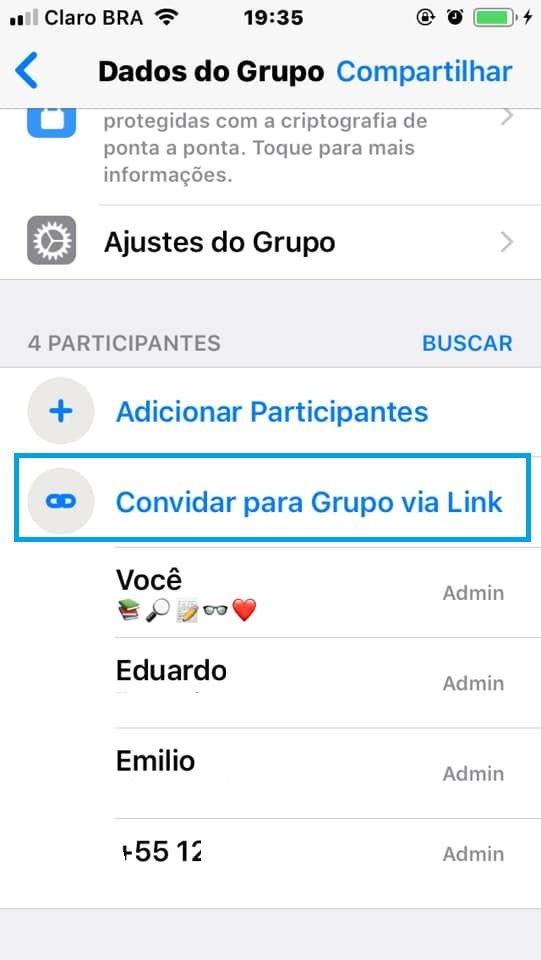Como criar links de grupos para WhatsApp - 2
