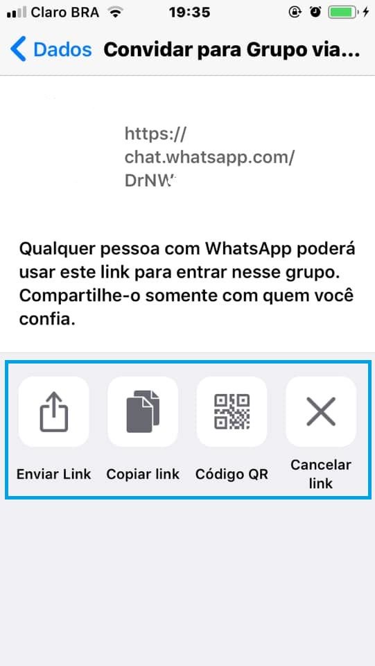 Como criar links de grupos para WhatsApp - 3