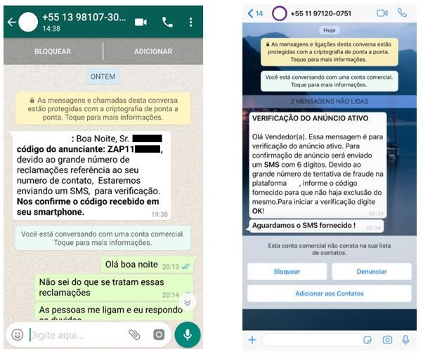 Golpistas estão tentando clonar WhatsApp de vendedores da OLX - 3