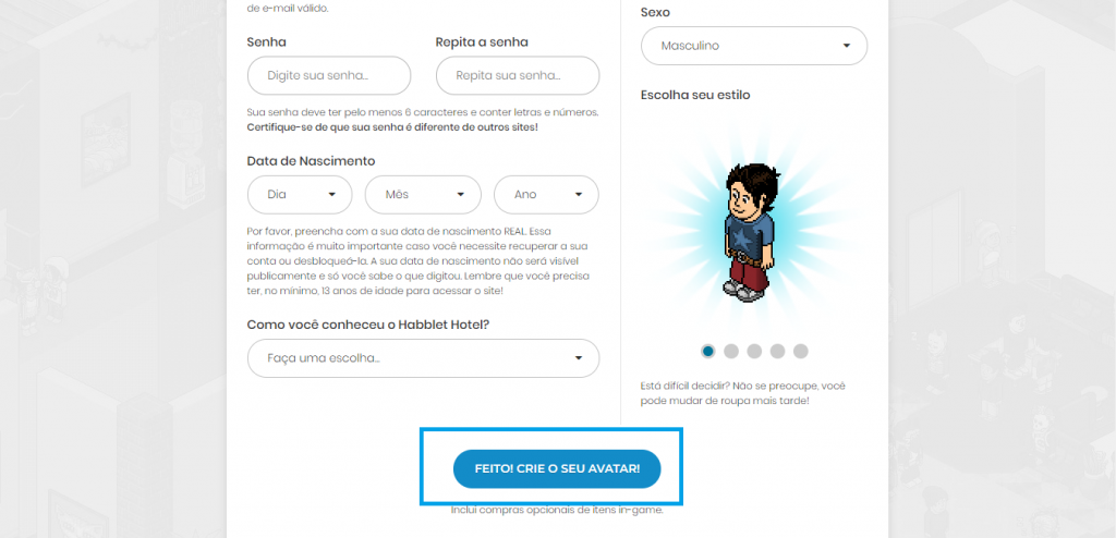 Saiba como criar a sua conta no Habblet e conheça truques para o jogo - 3