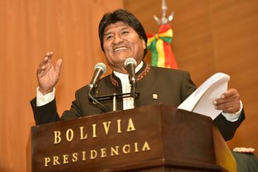 O presidente da Bolívia, Evo Morales