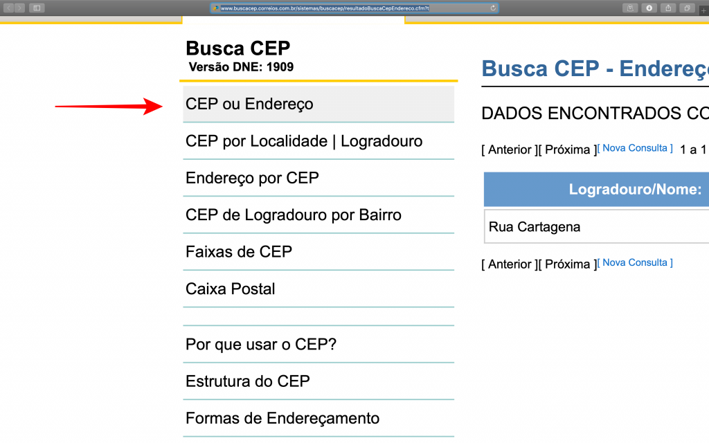 Como consultar um CEP no site dos Correios e no Google - 4