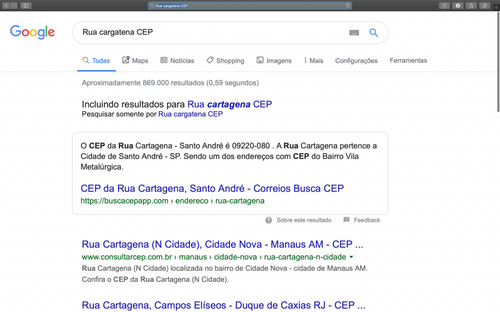 Como consultar um CEP no site dos Correios e no Google - 6