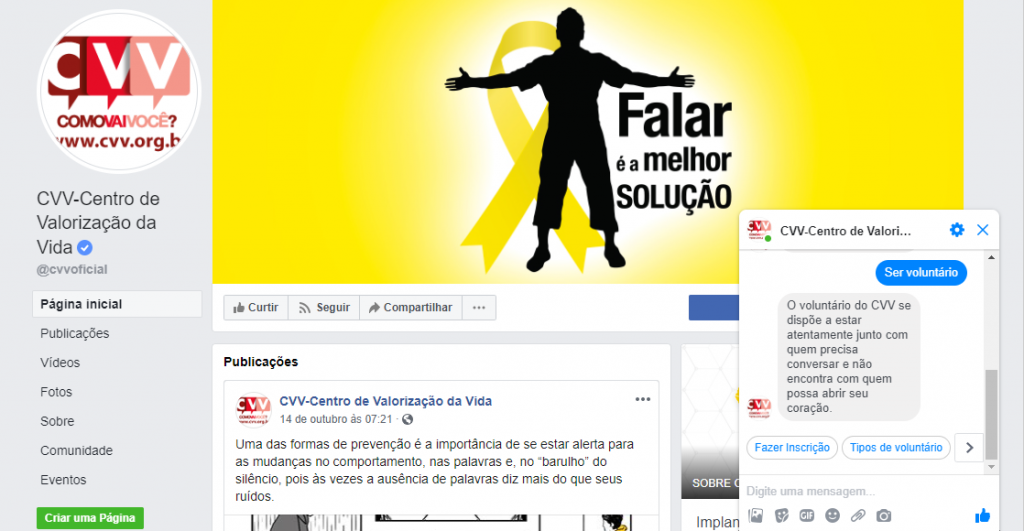 CVV lança bot no Facebook Messenger para agilizar prevenção de suicídios - 3