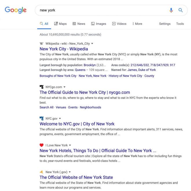 Google testa novo desenho de sua página de buscas - 3
