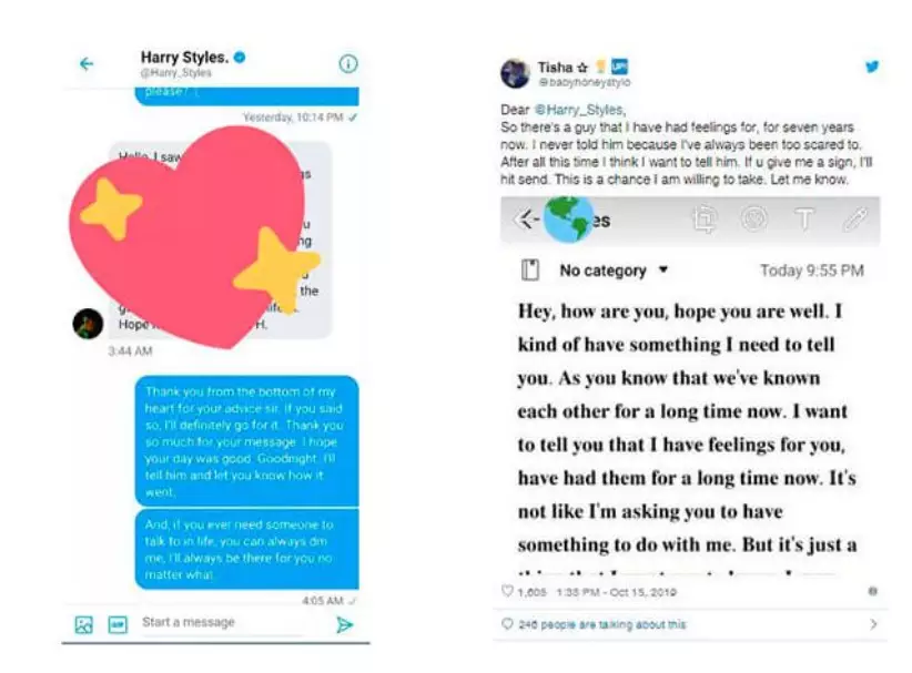 Harry Styles dá conselho amoroso pra seguidora que queria se declarar pro crush - 1