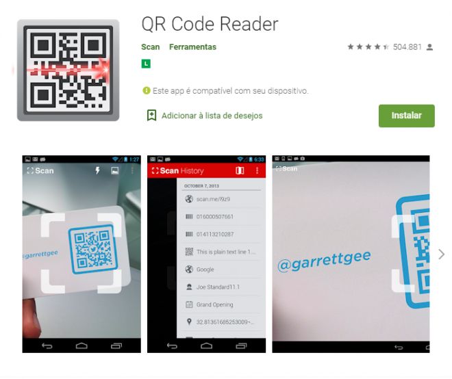 Leitor de QR Code: Conheça algumas opções de aplicativos para Android - 4