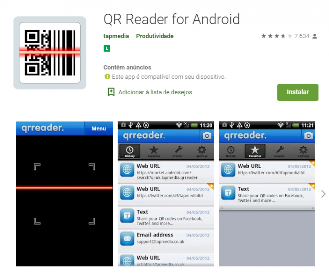 Leitor de QR Code: Conheça algumas opções de aplicativos para Android - 5