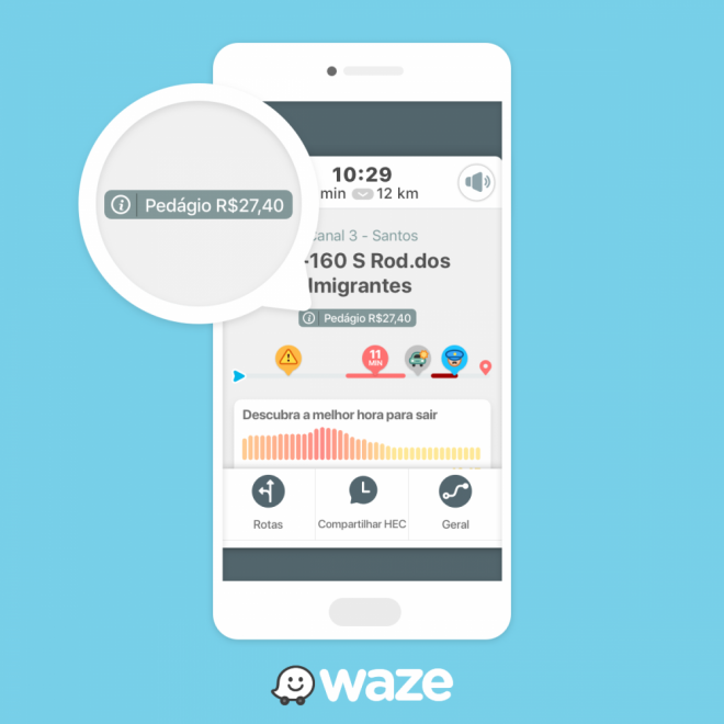 Novo recurso do Waze calcula preços de pedágios no Brasil - 2