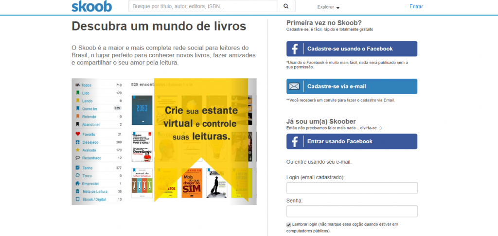 Saiba como usar o Skoob, rede social para leitores - 4