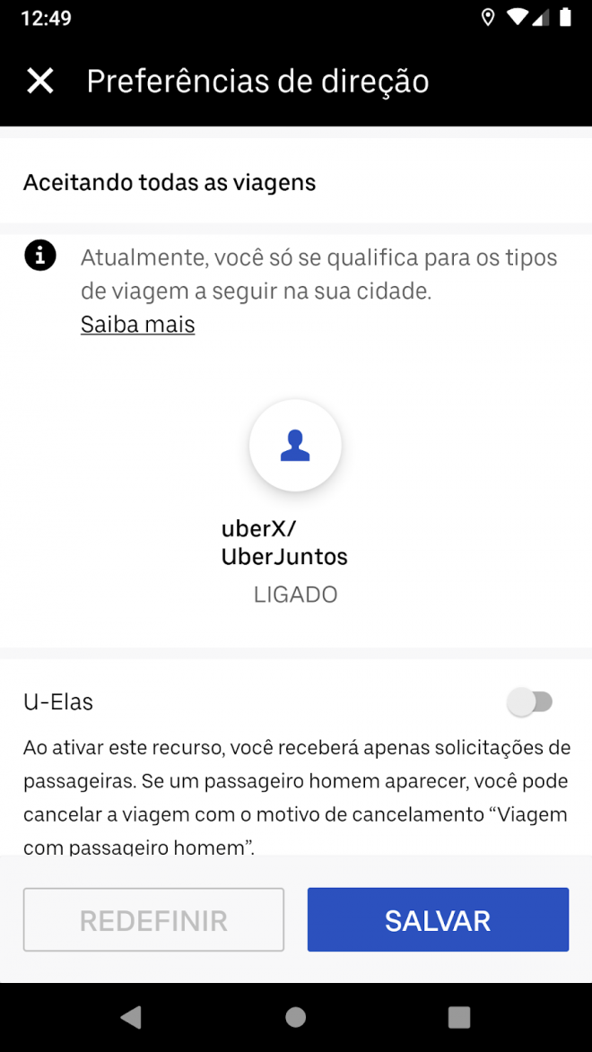 Uber: Motoristas mulheres agora podem aceitar corridas apenas de outras mulheres - 2