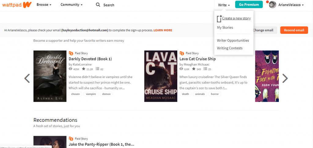 Wattpad Web: saiba como criar uma conta e enviar sua história para o site - 6