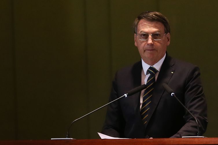 O presidente da republica, Jair Bolsonaro, Diálogo dos Líderes com o Conselho Empresarial do BRICS 