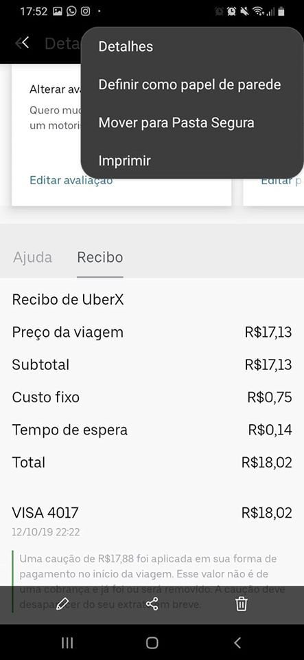 Como emitir e imprimir recibos de viagens feitas com o Uber - 4