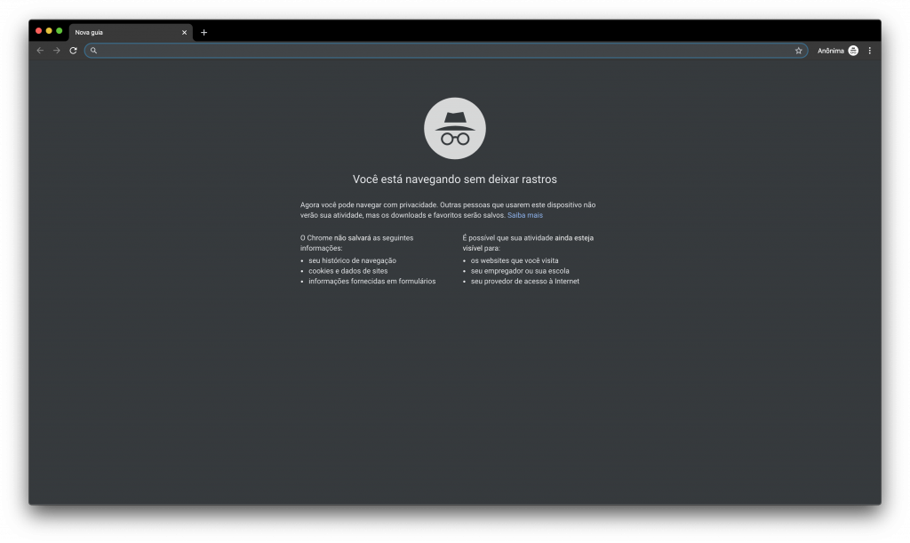Como usar o modo anônimo nos principais navegadores - 2