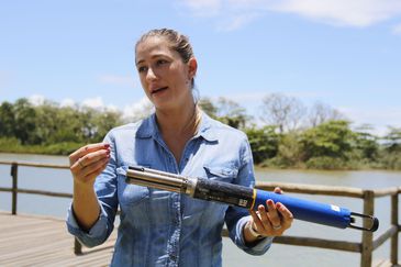 Linhares (ES) - Foz do rio Doce, distrito de Regência. Brígida Maioli, engenheira ambiental e especialista do programa de monitoramento da Fundação Renova. 