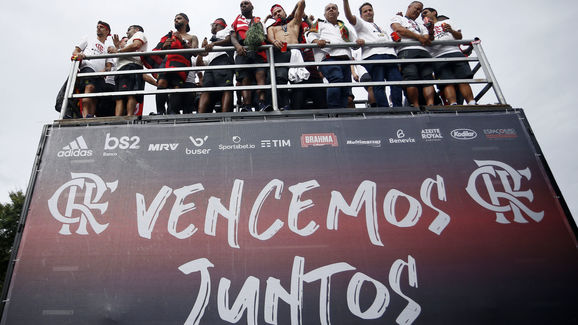 Flamengo Celebrates Winning the Copa CONMEBOL Libertadores 2019 Around Rio de Janeiro