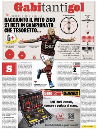 Jornal italiano dedica página a Gabigol e reacende discussão sobre mercado - 2
