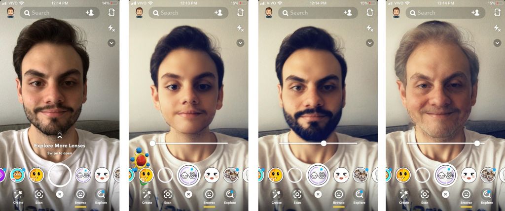 Novo filtro do Snapchat brinca com sua idade, desde a infância até a velhice - 4