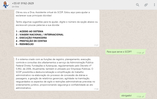 Para reduzir orçamento, Governo inaugura atendimento virtual via WhatsApp - 2