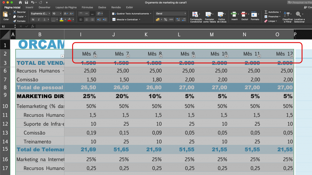 Saiba como criar filtro no Excel - 5