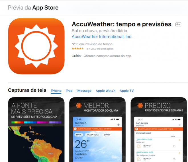 Aplicativos de previsão do tempo: confira 5 ótimas opções - 5